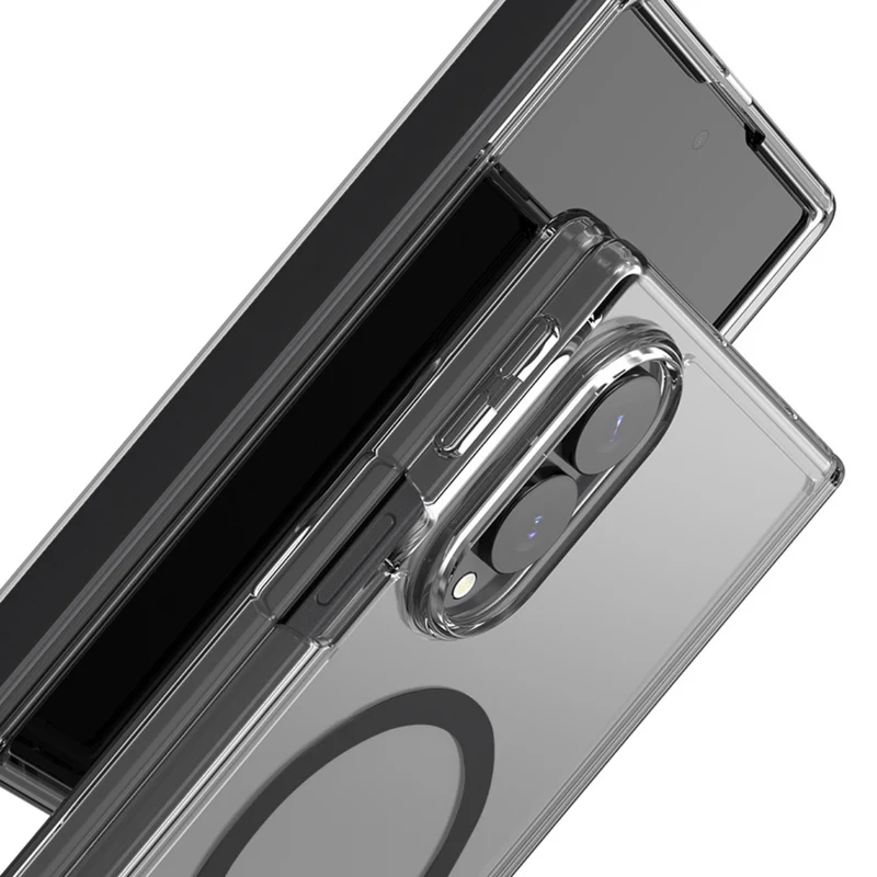 Araree Duple 360 Magsafe Cover For Z Fold 8 - Clear Black