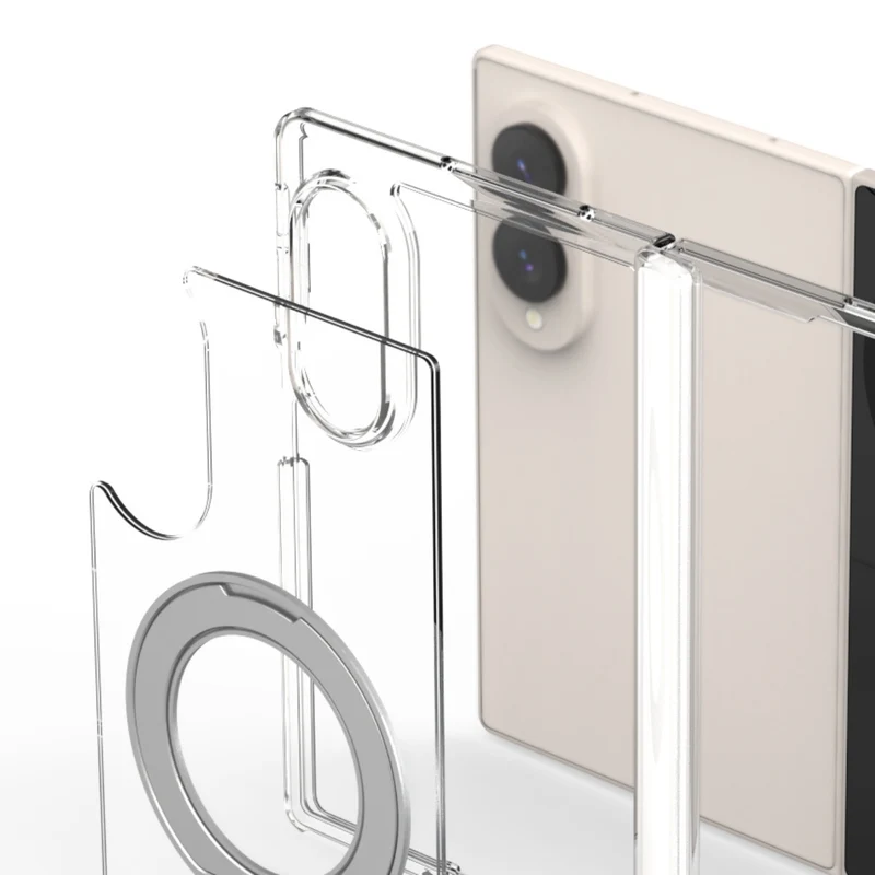 غلاف Araree Duple 360 Magsafe Stand لجهاز Z Fold 8 - شفاف 