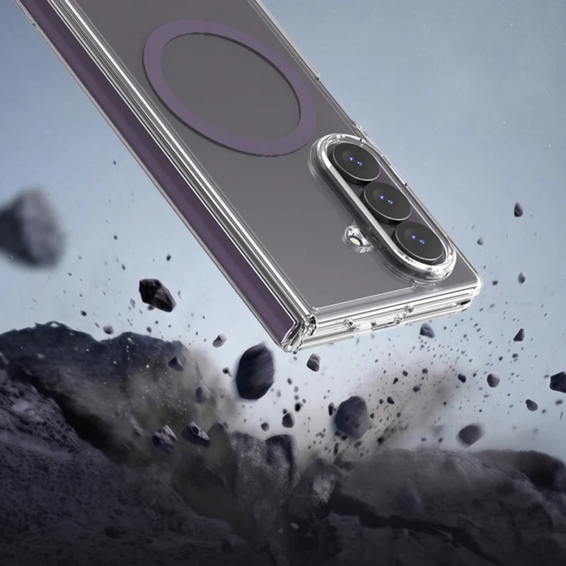 غطاء Araree Duple 360 Magsafe لهاتف Z Fold 8 Ultra - Clear Violet 