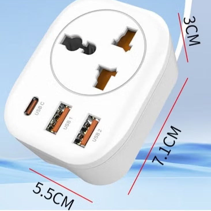 Earldom SC17 4-in-1 Power Socket