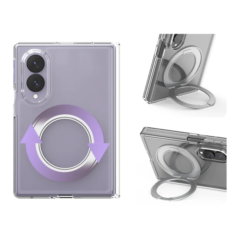 غلاف Araree Duple 360 Magsafe Stand لجهاز Z Fold 8 - شفاف 