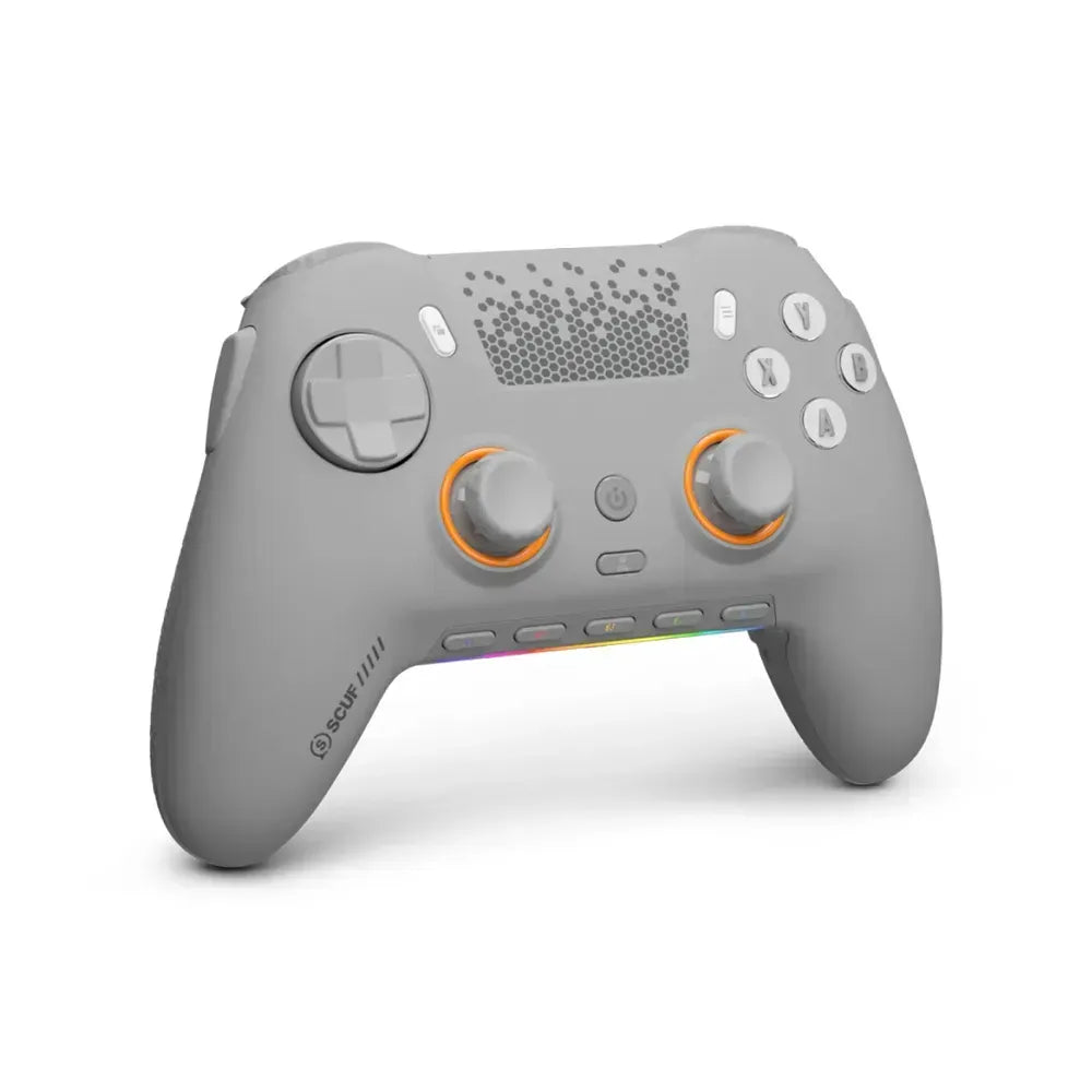 Scuf envision pro v2 مع Hall Effect وحدة تحكم ألعاب للـ PC - رمادي فاتح 