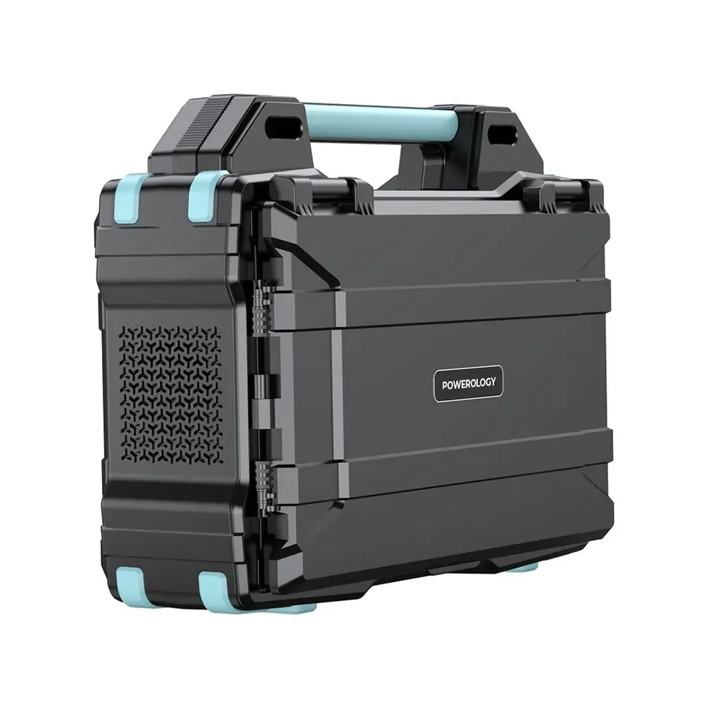 Powerology Portable Solar Power Generator 284wh 300w Qc - Black