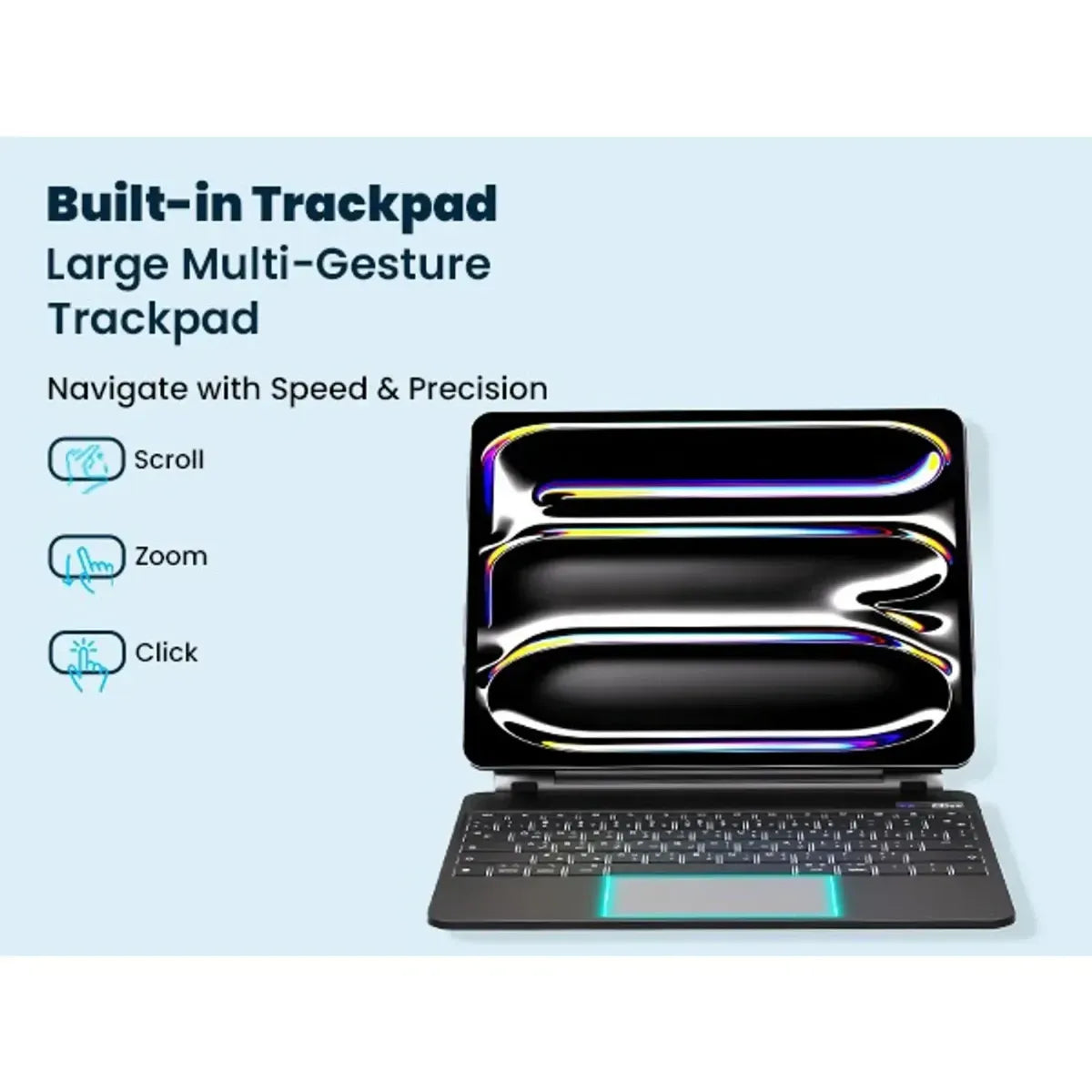 Powerology Dynaboard Wireless Keyboard Case for iPad Pro 11