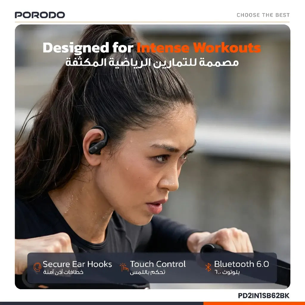 Porodo ActiveX Smart Fitness Band & Earbuds