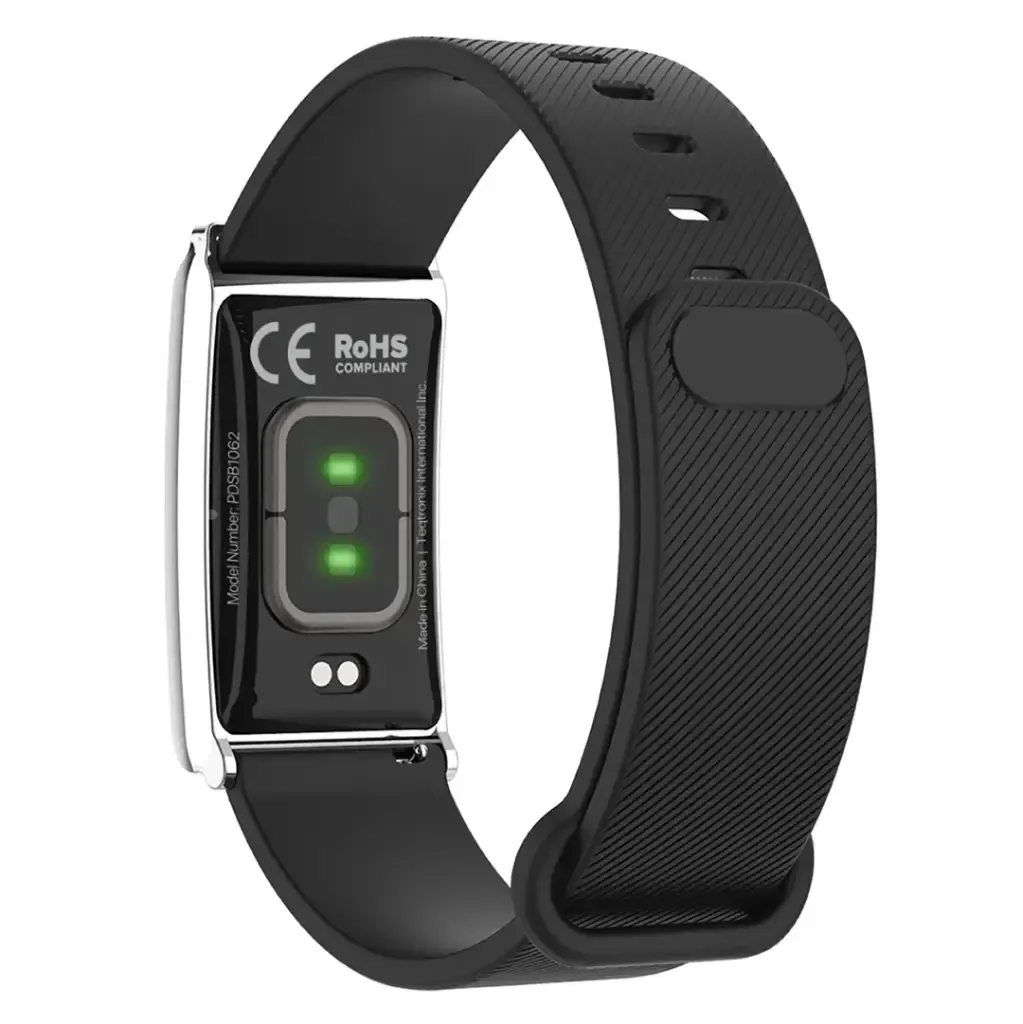 Porodo Trackfit Smart Fitness Band - Black Silicon