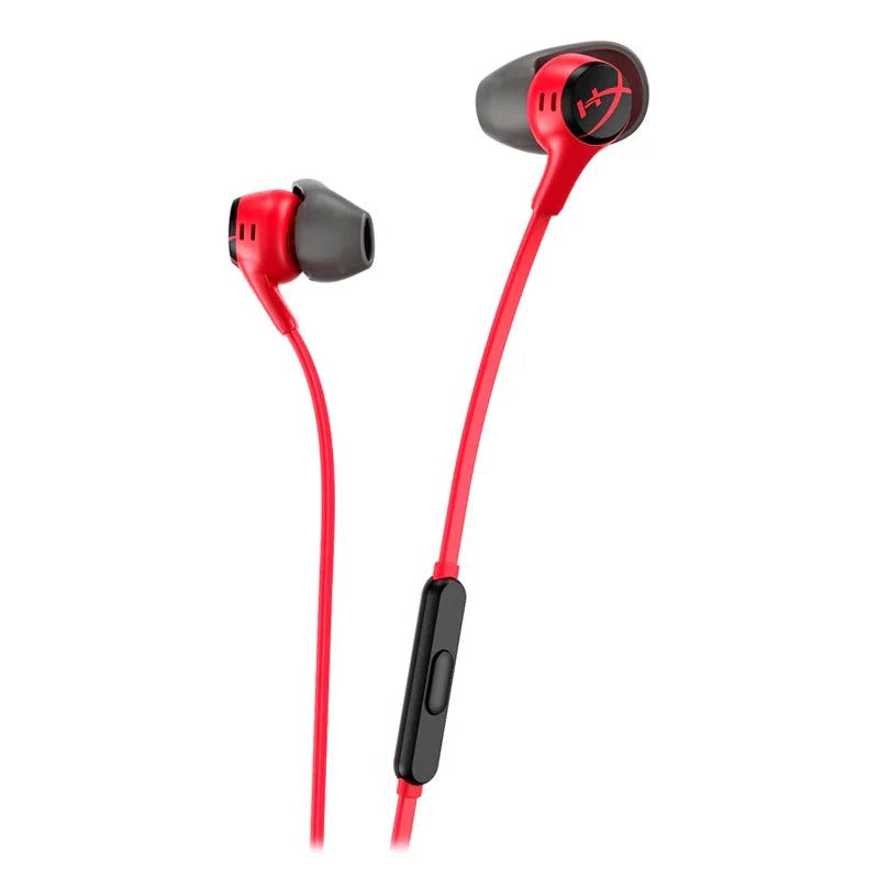 HyperX Cloud Earbuds II سماعات أذن للألعاب مع ميكروفون - أحمر 