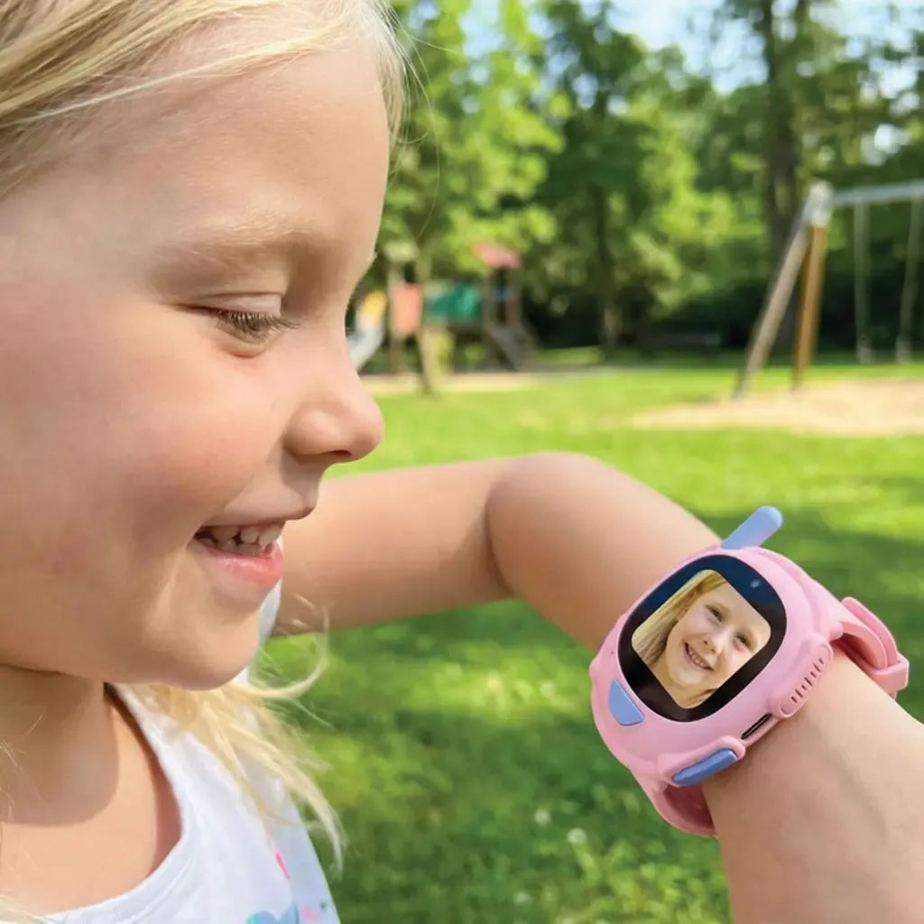 Porodo Kids Watch With Walkie-Talkie & Camera Pair Set (Pink+Blue)