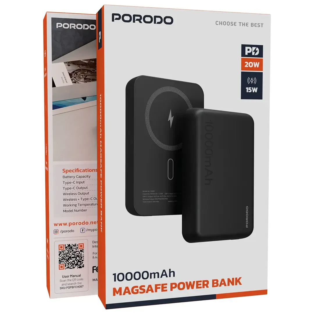 Porodo 10000mAh MagSafe Power Bank 