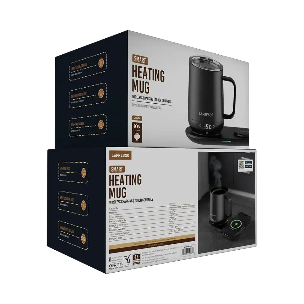 LePresso Smart Heating Mug Black