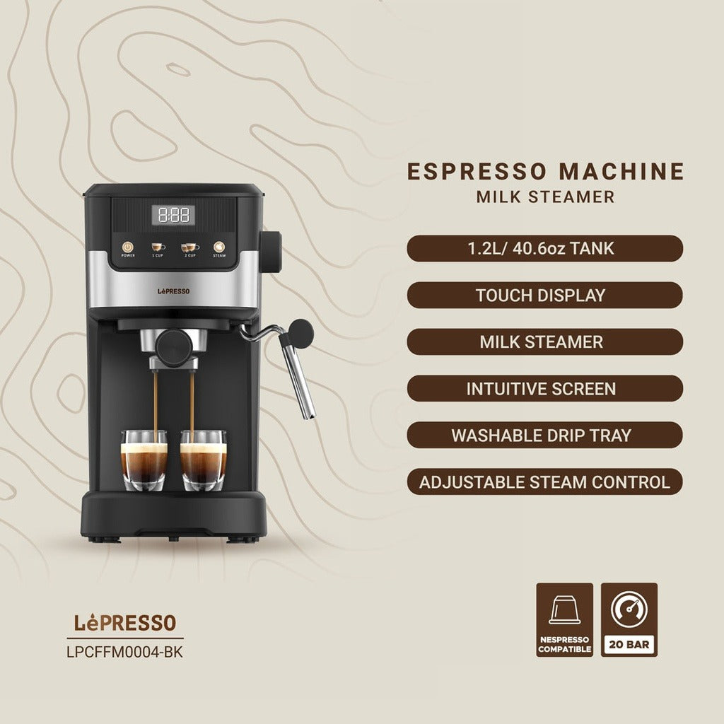 Lepresso Suprema Espresso Machine Black