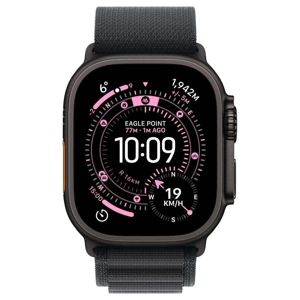 Apple Watch Ultra 3 GPS +Cellular 49Mm Titanium Case with Black Alpine Loop – Large