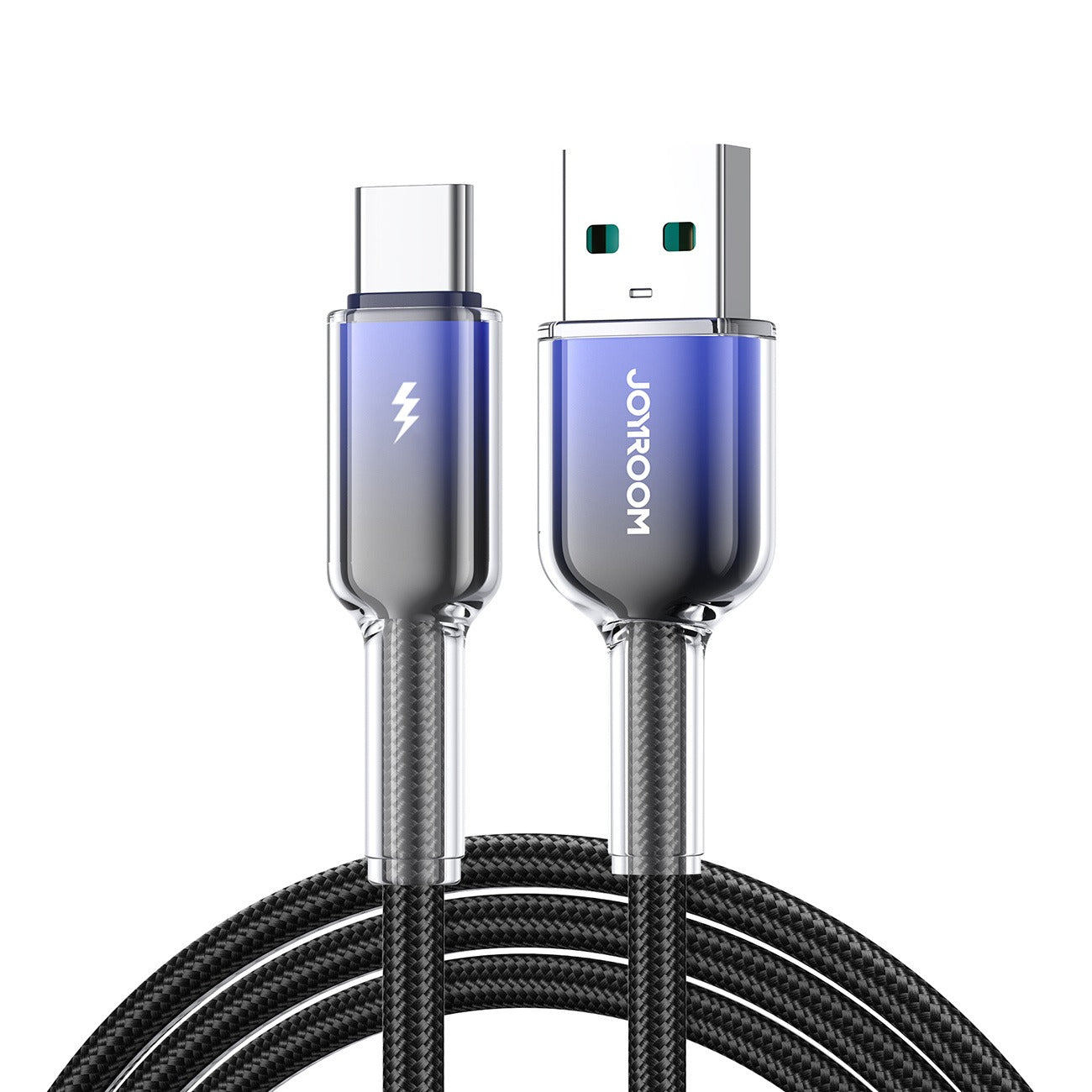 S-A42 Crystal-Clear Series 3A Fast Charging Data Cable (USB-A to Lightning) 1.2m-Black