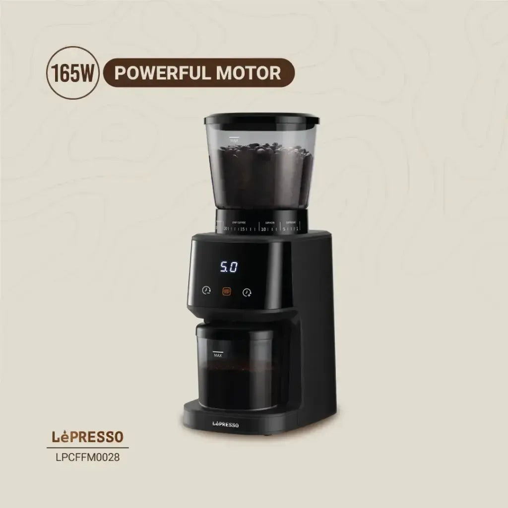 Lepresso Conical Burr Grinder Black