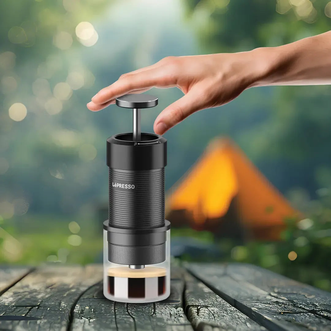 Lepresso Hand Press Espresso Maker Black