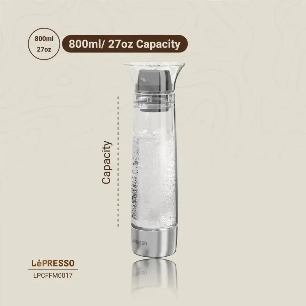 Lepresso Carbonator Instant Sparkling Water 800mL - Black