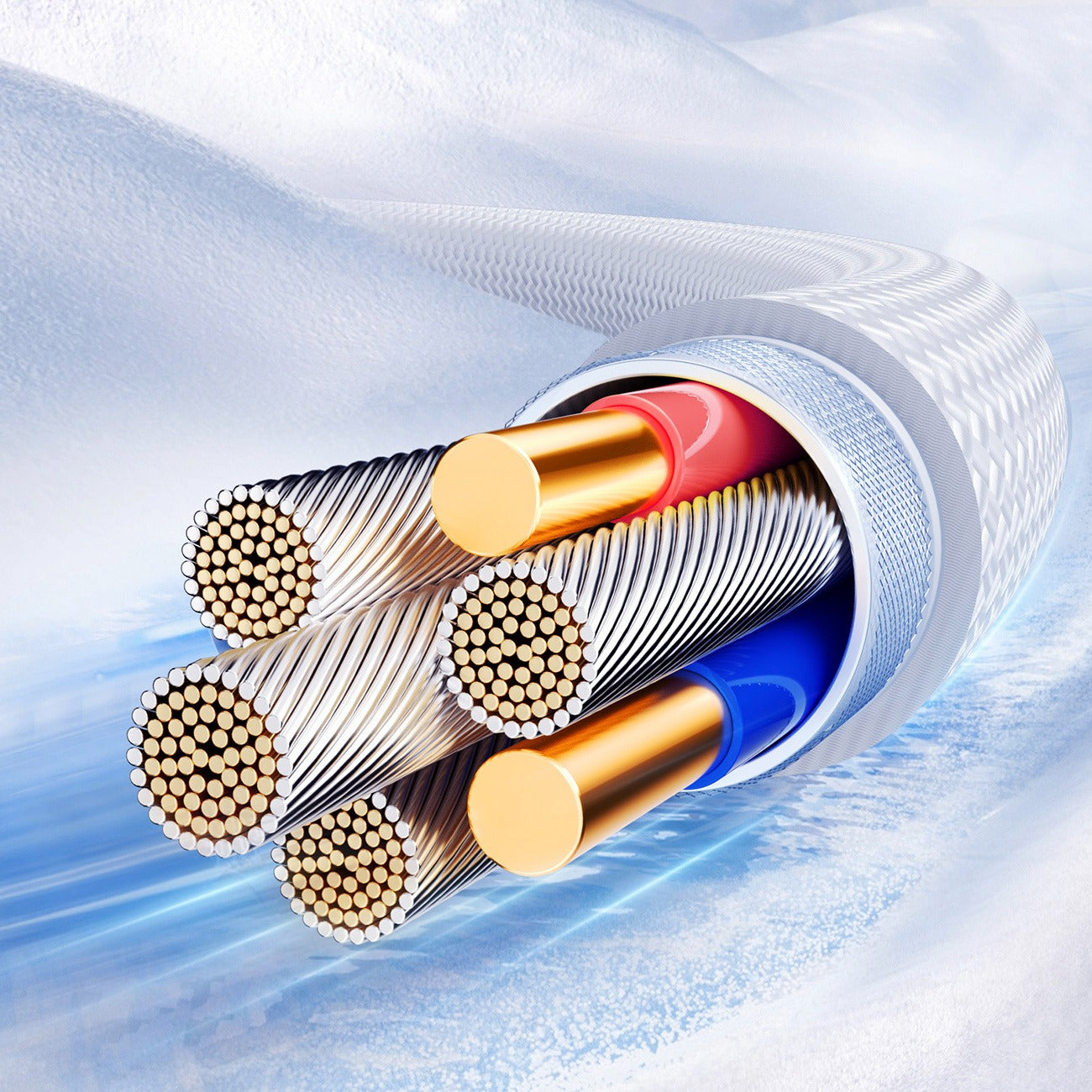 Joyroom S-A42 Crystal-Clear Series 30W USB-C - Lightning cable 1.2m - white