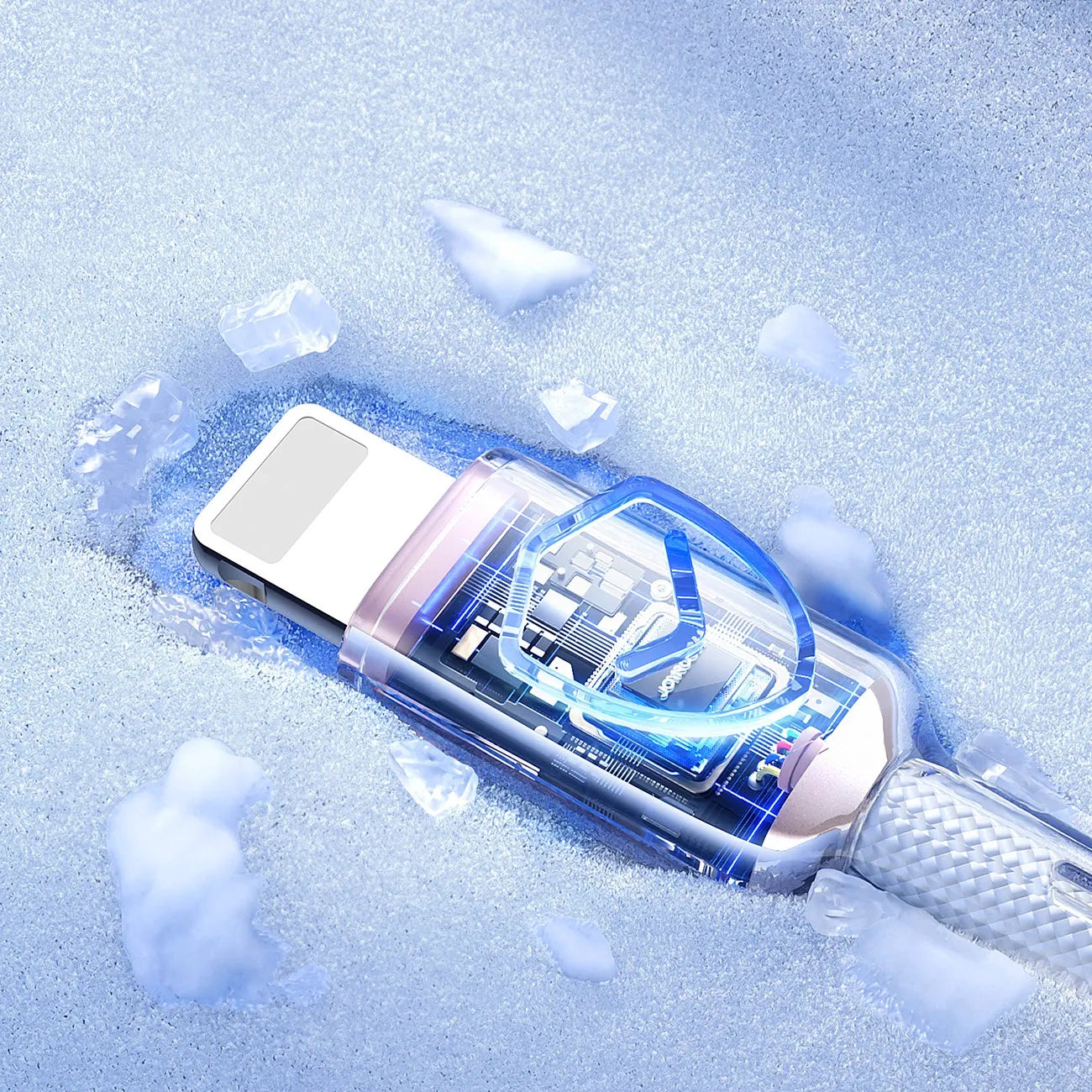 Joyroom S-A42 Crystal-Clear Series 30W USB-C - Lightning cable 1.2m - white