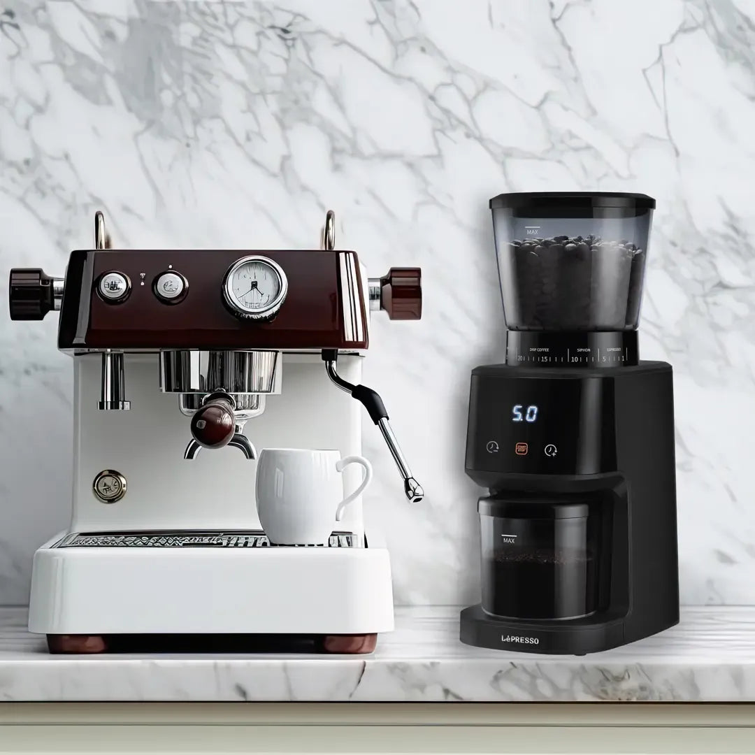 Lepresso Conical Burr Grinder Black