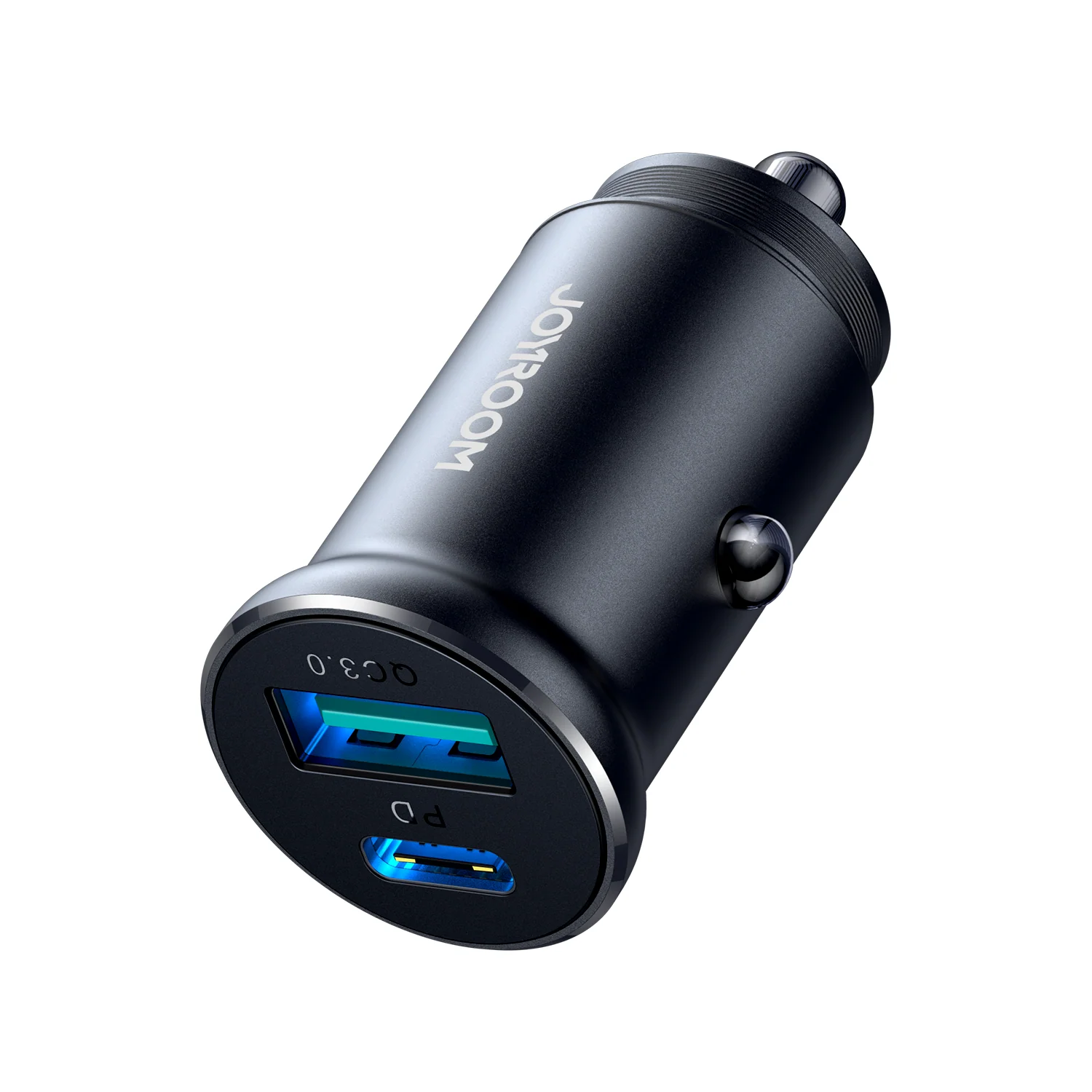 Joyroom-CCN05 30W A+C mini Metal Car Charger-Black