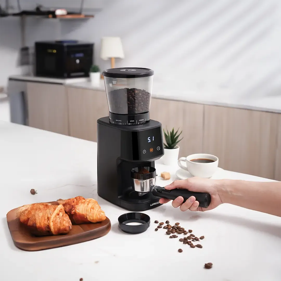Lepresso Conical Burr Grinder Black