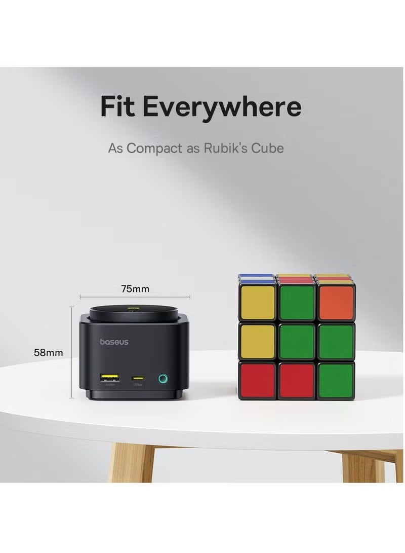 Baseus MagPro II 7-in-1 HUB Magnetic Wireless Charging 15W - Cosmic Black