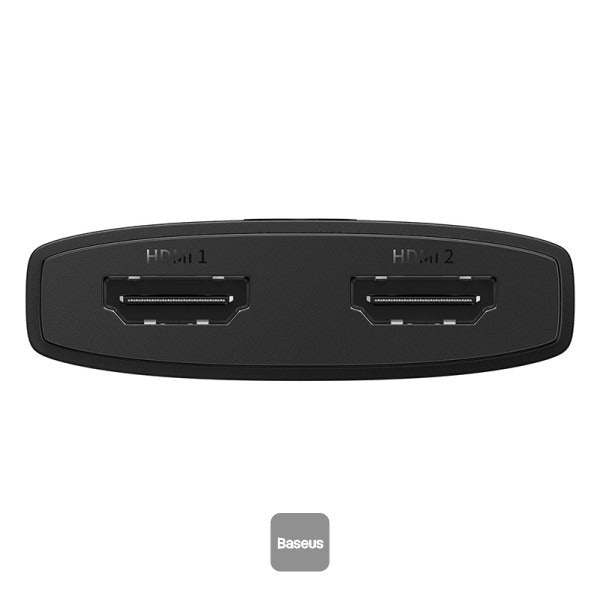 Baseus AirJoy Series 2-in-1 Bidirectional HDMI Switch with 1m Cable - Cluster Black