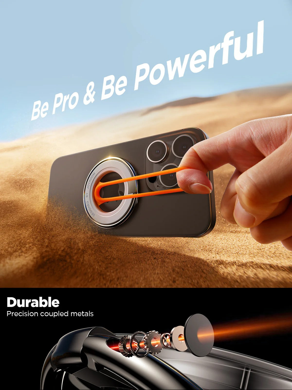 Joryroom-ZS383 Magnetic Ring Holder-Orange