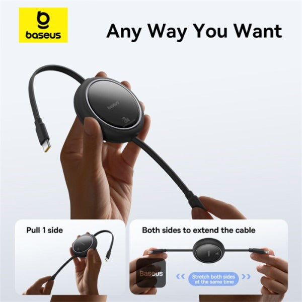 Product  Product   Product   Product   Product   Product   Product   Product   Product Baseus 20W Free2Pull Both-Way Retractable Type-C to Lightning Fast Charging Data Cable 1M - Black