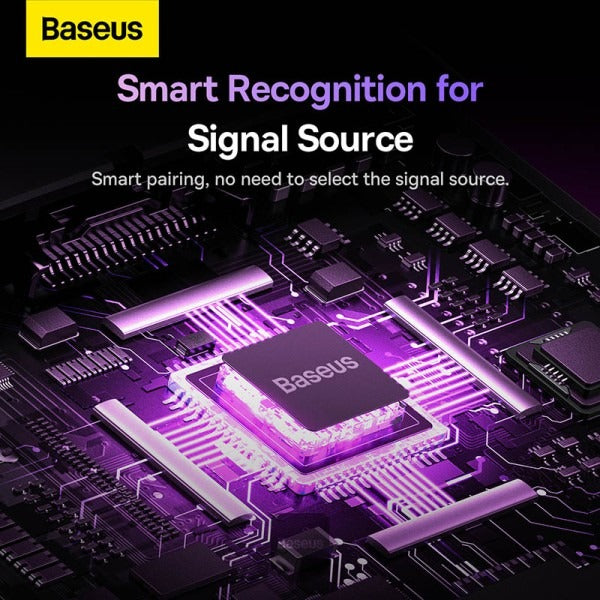 Baseus AirJoy Series 2-in-1 Bidirectional HDMI Switch with 1m Cable - Cluster Black