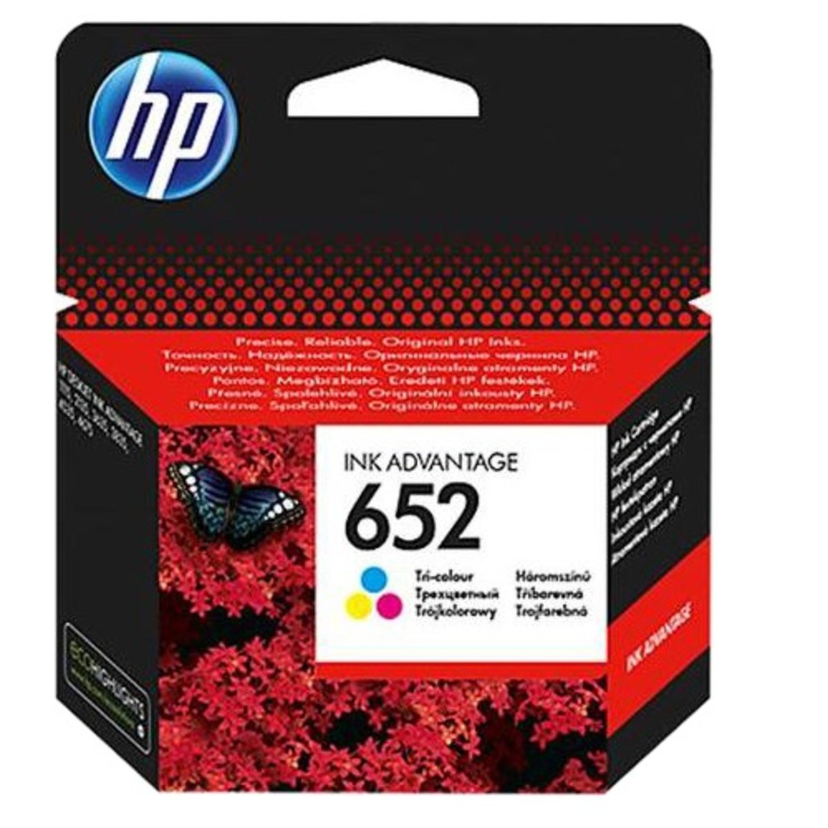 HP 652 Tri-color Original Ink 