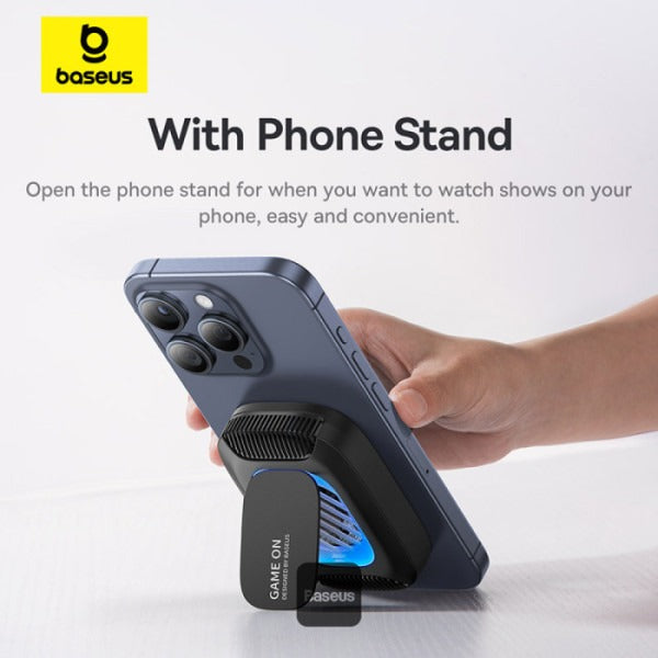 Baseus MagPro II Series Ultra-Thin Magnetic Phone Cooler (with Wireless Charger) - Cosmic Black