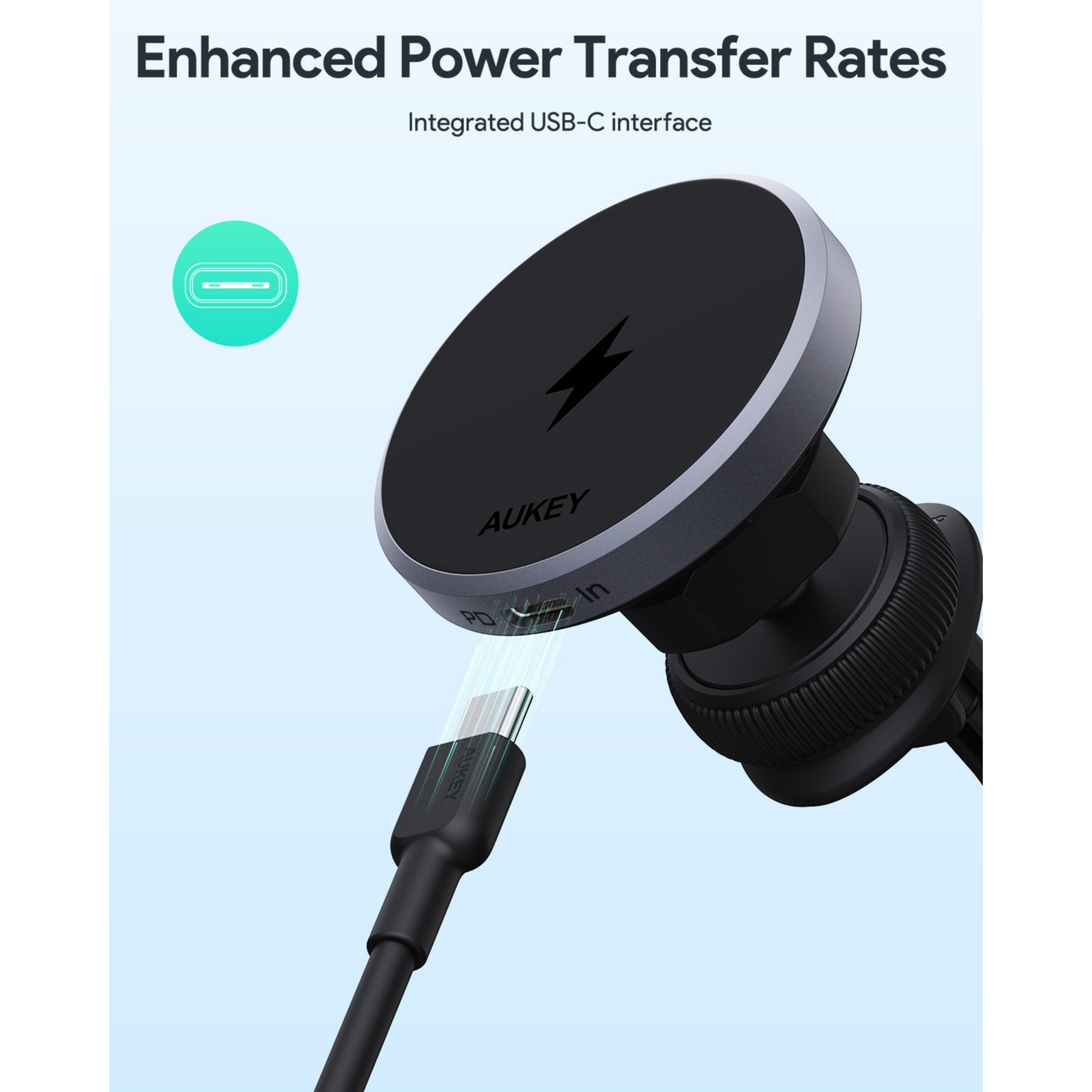 Aukey Magsafe Phone Mount Wireless Charging Phone Mount