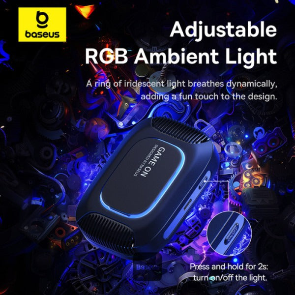 Baseus MagPro II Series Ultra-Thin Magnetic Phone Cooler (with Wireless Charger) - Cosmic Black