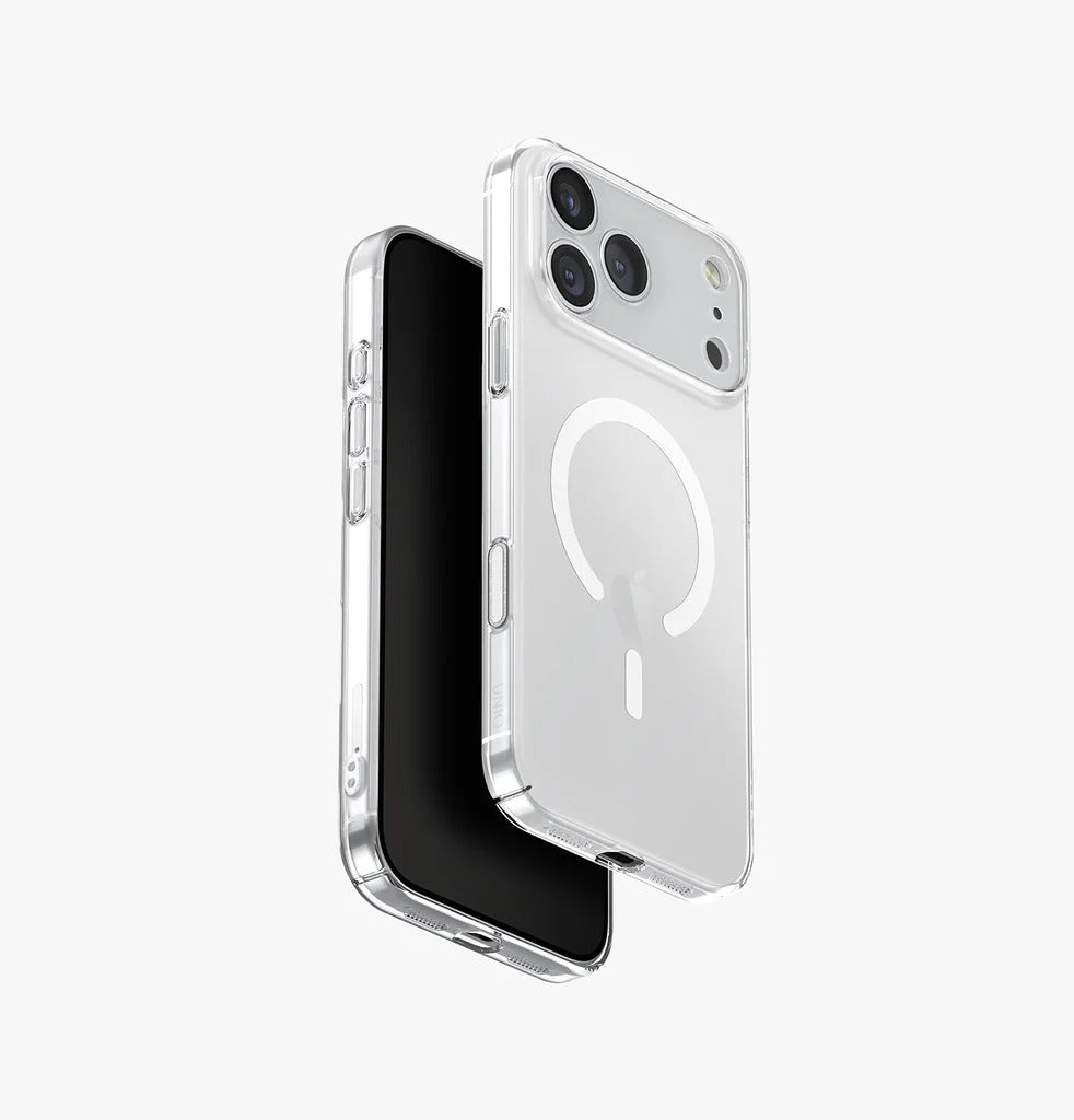UNIQ iPhone 17 Pro Max Magclick Charging Airsuit Case-Clear/White