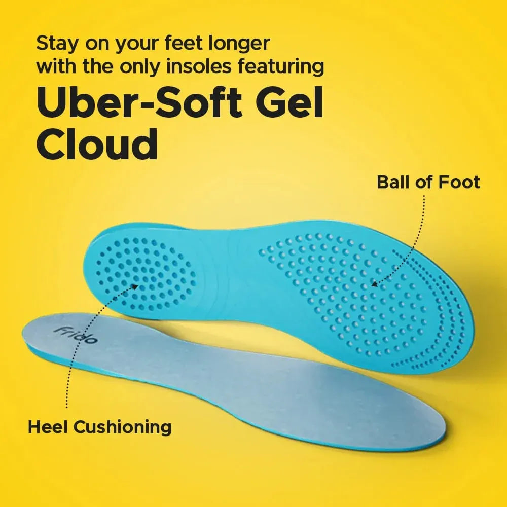 Frido Gel Cloud Insoles (Size 5 to 8 UK)
