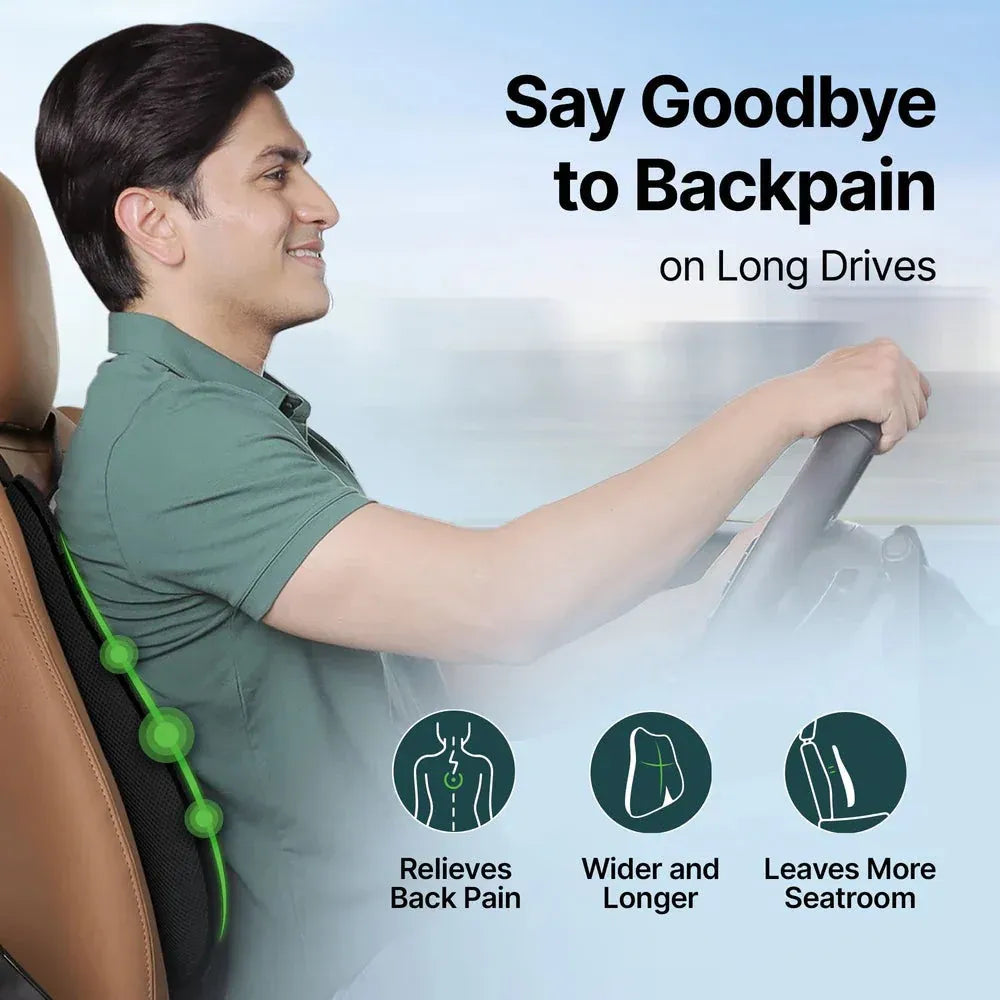 Frido Ultimate Car Backrest Cushion (Grey)