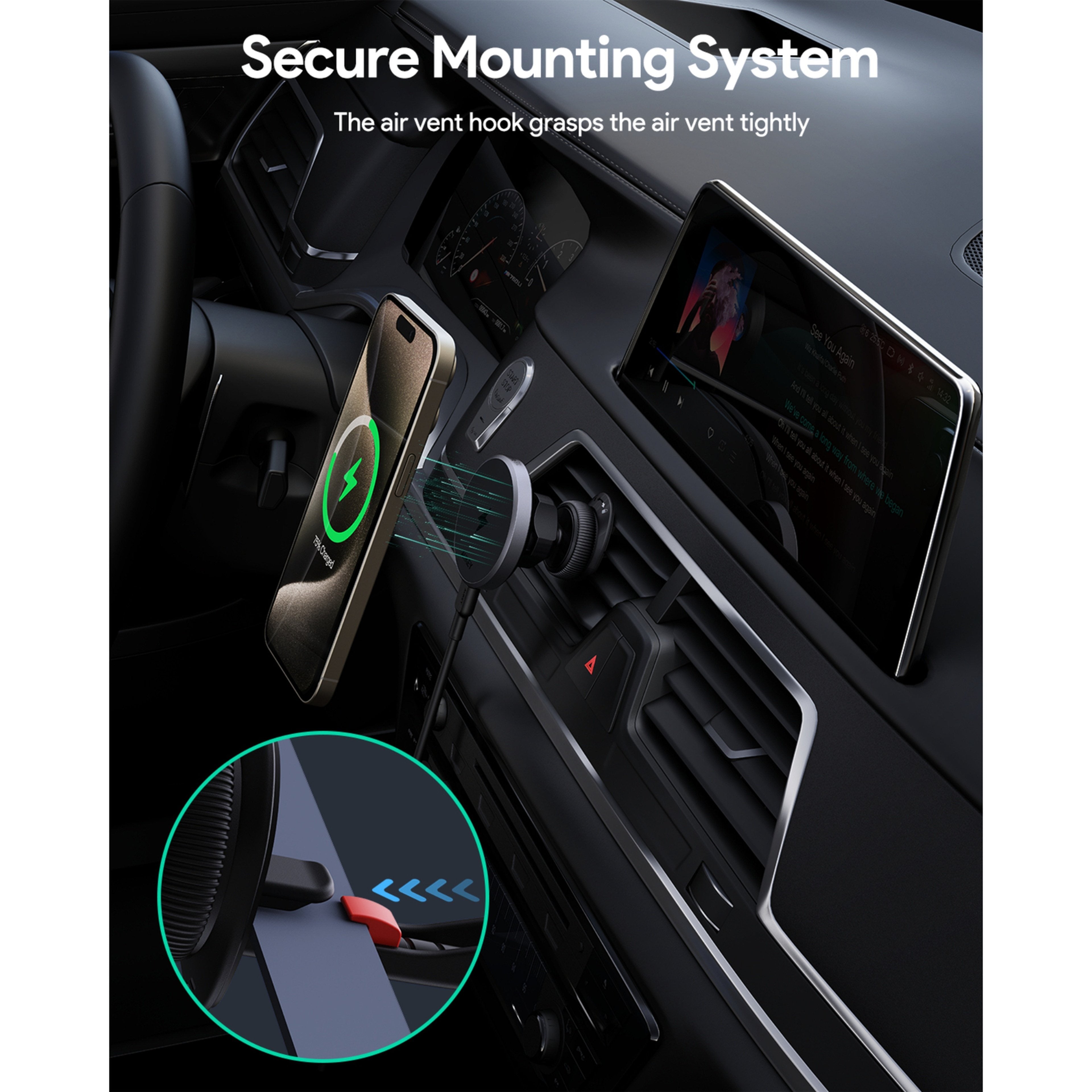 Aukey Magsafe Phone Mount Wireless Charging Phone Mount