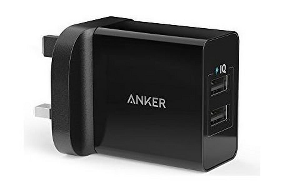 Anker 24W 2-Port Usb Charger (Black)