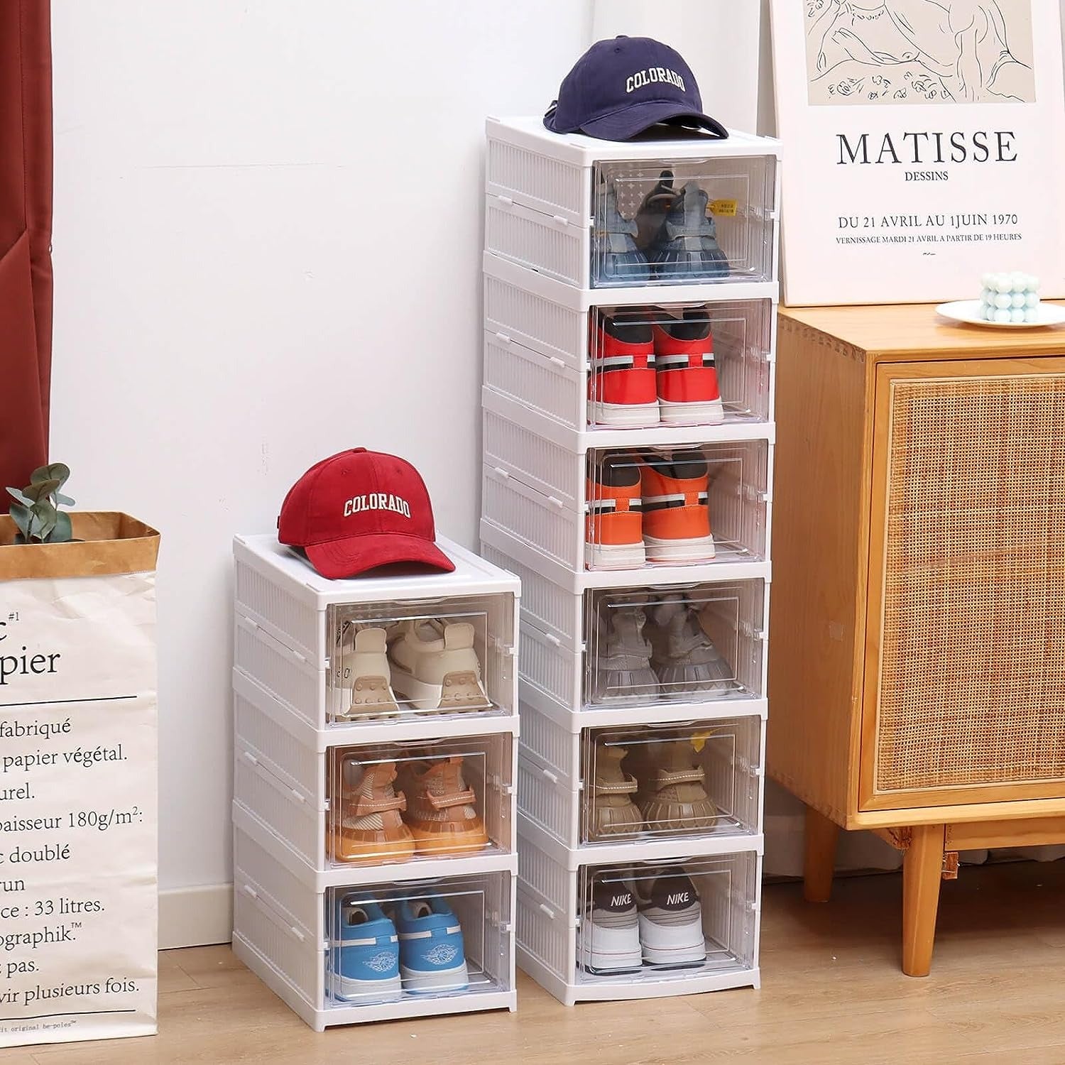 6 Shelf Shoe Storage Box