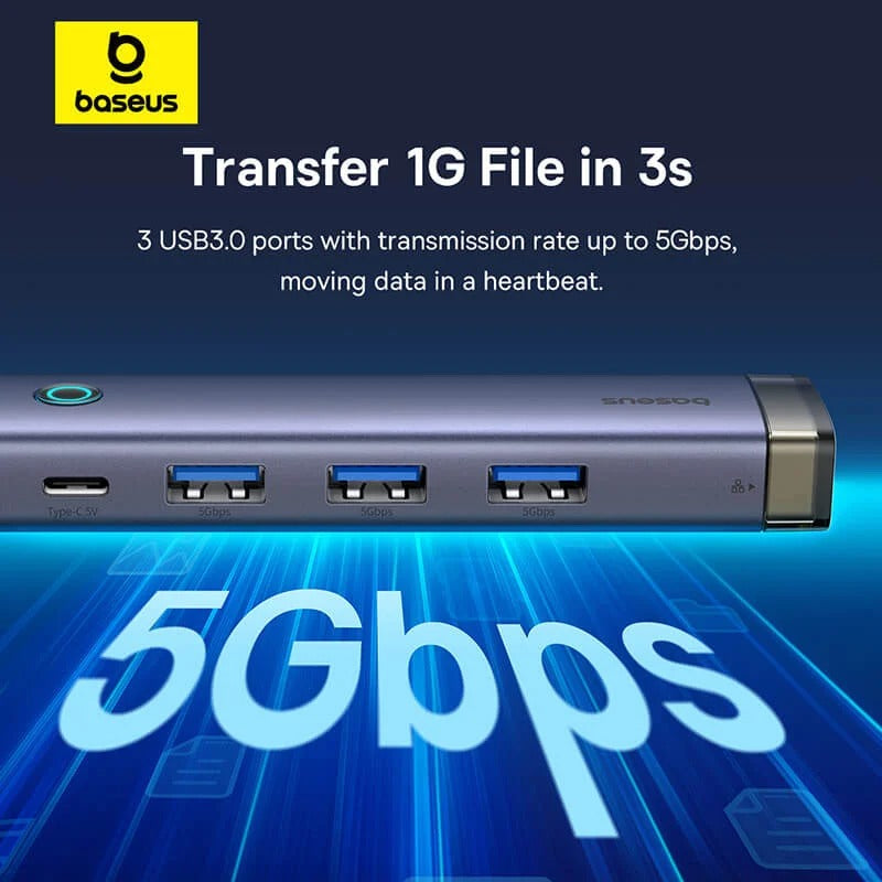 Baseus UltraJoy Series 4-Port HUB AIR - Space Grey