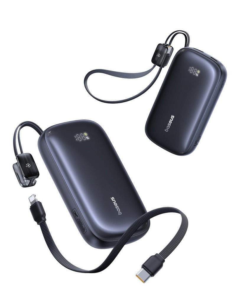 Baseus EnerFill FC21 Qpow3 Ultra Digital Display Power Bank with Detachable Cable