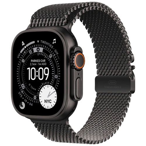 Apple Watch Ultra 3 GPS+Cellular 49Mm Black with Titanium Milanese Loop Black–Large
