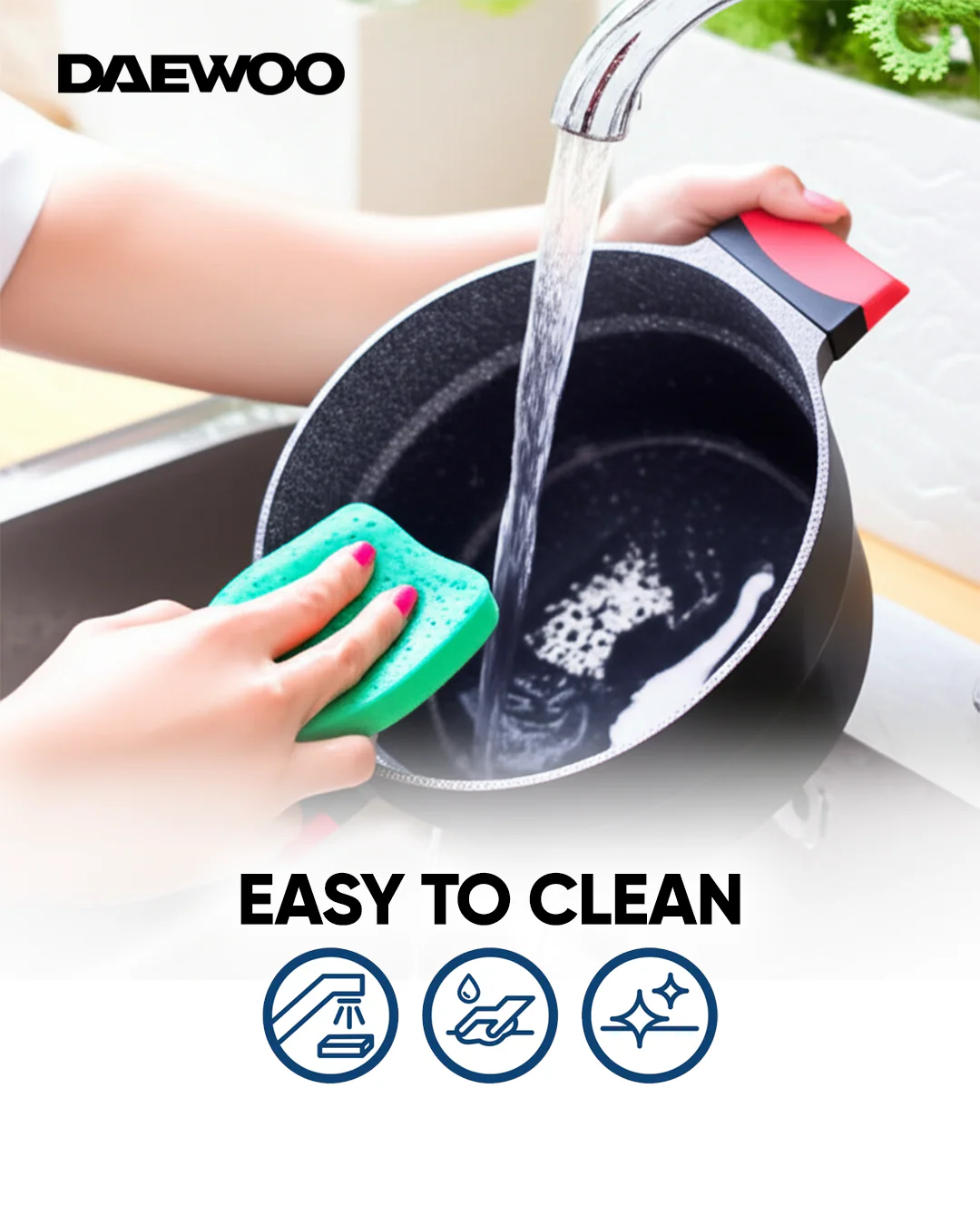 Daewoo Casseerole Pot DCC 2800 - Black