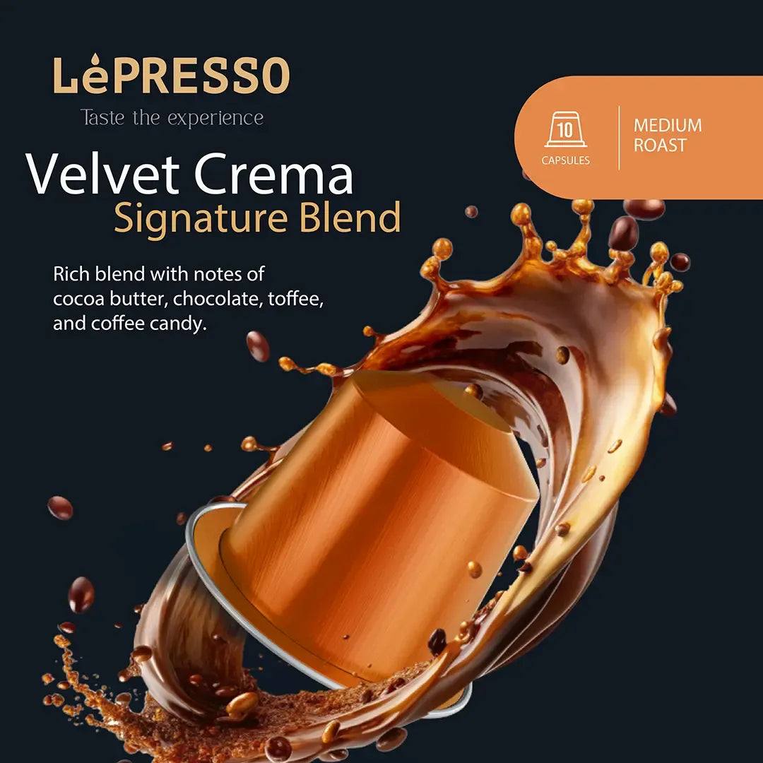 Lepresso Smooth Crema Blended Coffee Capsules Pink