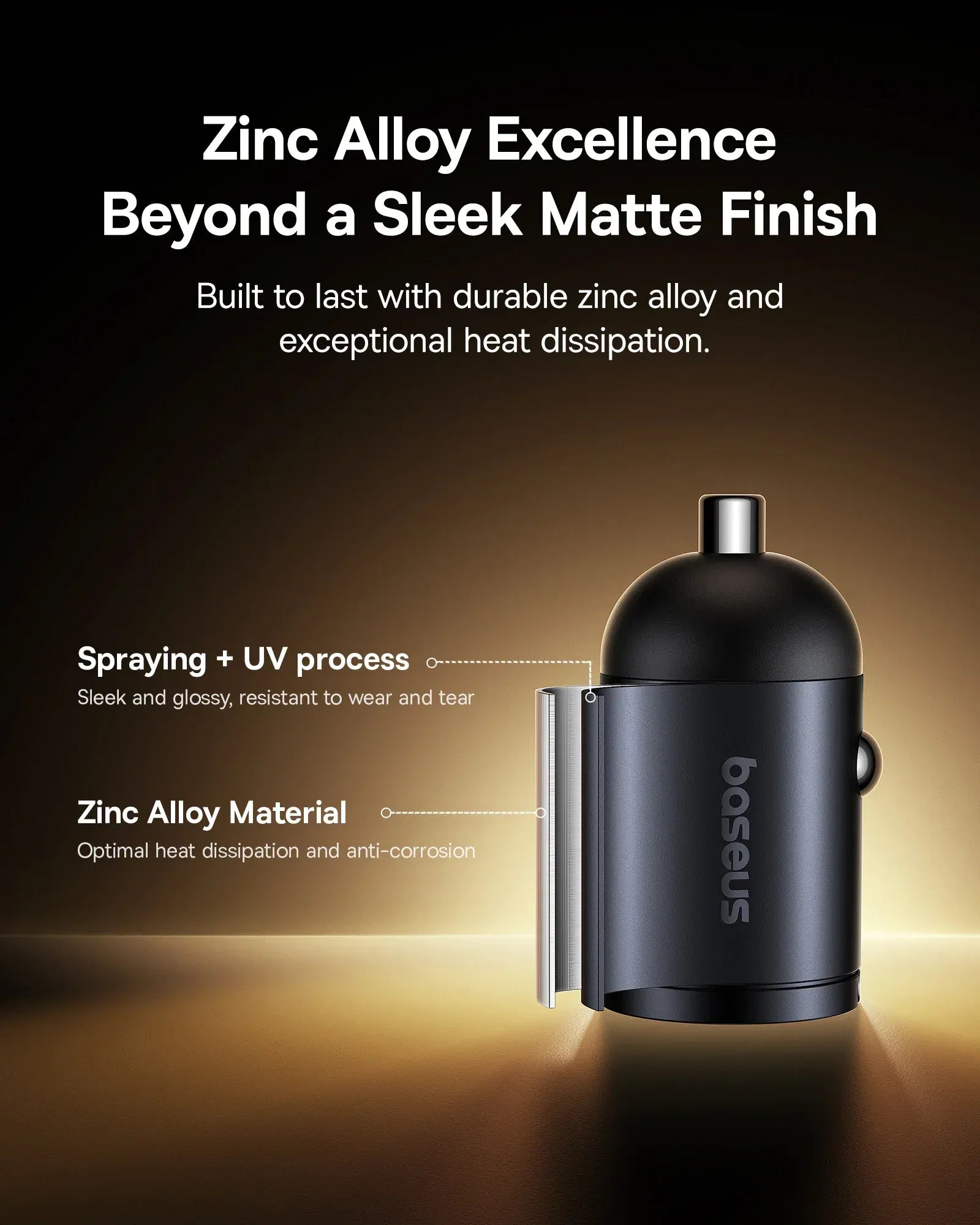 Baseus Tiny Star Mini Car Charger (U+C) 30W - Cosmic Black