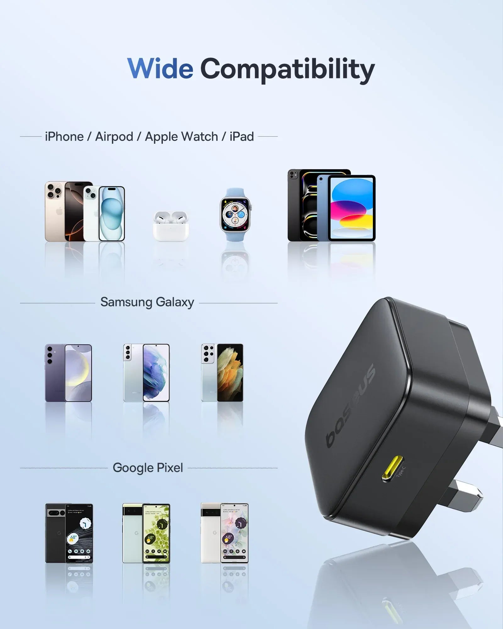 Baseus Palm Fast Charger 1C 30W - Cluster Black
