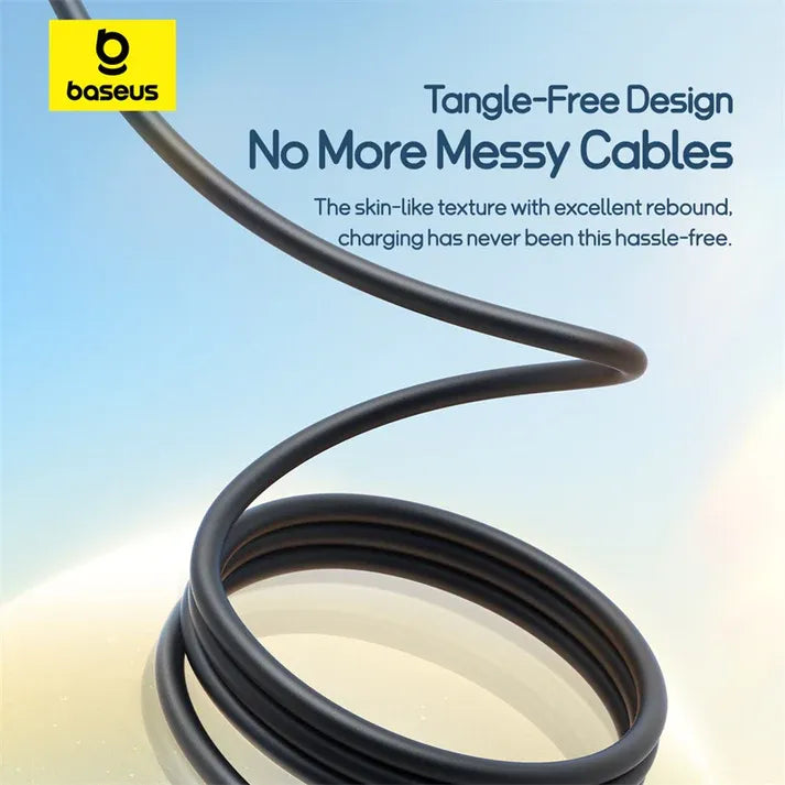 Baseus Ultra-Fast One-for-Three Fast Charging Cable USB-A to M+L+C 1.3m (Cosmic Black)