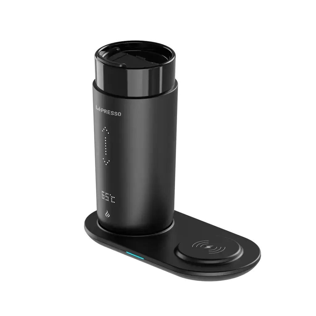 LePresso Smart Travel Heating Mug Black