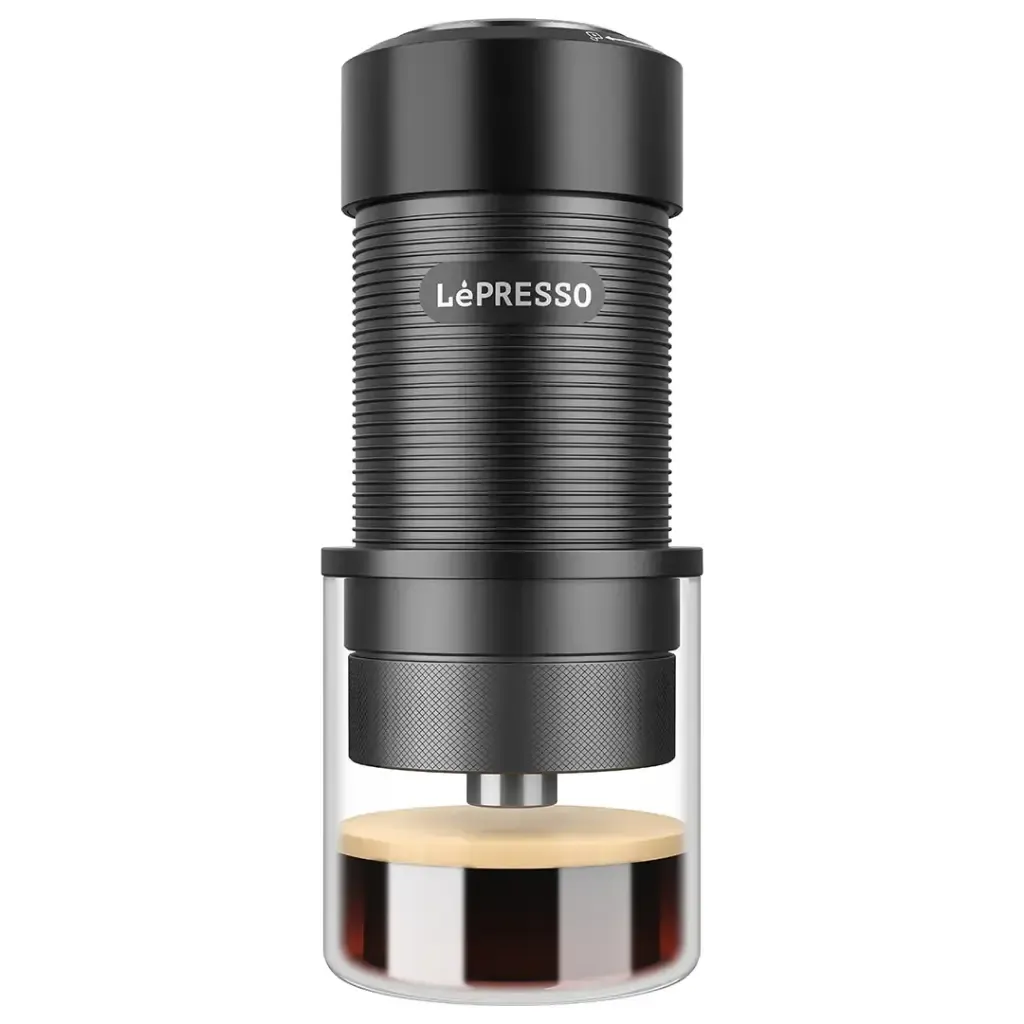 Lepresso Hand Press Espresso Maker Black